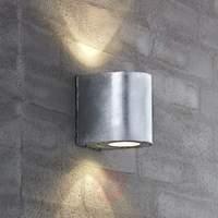 Versatile Canto LED outdoor wall light, steel