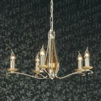 Venetia 5 Light Chandelier in Nickel