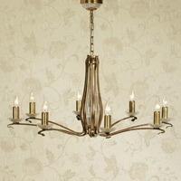 Venetia 8 Light Chandelier in Antique Brass