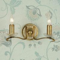 Venetia Double Wall Light in Antique Brass