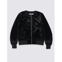 Velvet Bomber Jacket (3-14 Years)