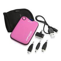 veho pebble verto portable charger 3700mah pink