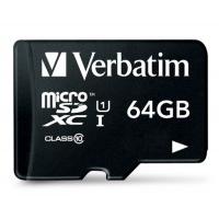 Verbatim 44084 Class 10 Micro SDXC with Adapter - 64GB