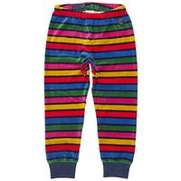 Velour Blockstripe Kids Leggings - Green quality kids boys girls