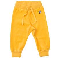 Velour Newborn Baby Trousers - Yellow quality kids boys girls