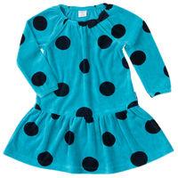 Velour Baby Dress - Turquoise quality kids boys girls