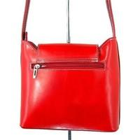 vera pelle 2198 mens shoulder bag in red