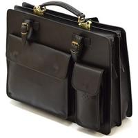 vera pelle 9429 womens briefcase in black