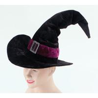 Velvet Halloween Witch\'s Hat
