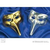 Venice Mask Plastic Gold/silver Venice Masks Eyemasks & Disguises For