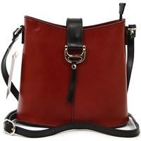 vera pelle 3205 mens shoulder bag in red