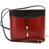 vera pelle 9409 womens shoulder bag in red