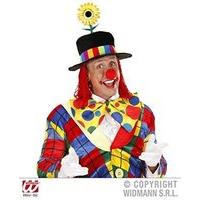 Velvet Clown With Sunflower & Hair Clown Hats Caps & Headwear For Fancy Dress