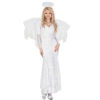 velvet lace angel costume medium for christmas panto nativity fancy dr ...