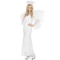 velvet lace angel costume small for christmas panto nativity fancy dre ...