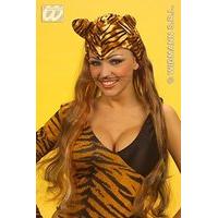 Velvet Headdress With - Tiger Wig For Hair Accessory Fancy Dress