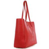 Versus Versace Red Leather Shopper Bag