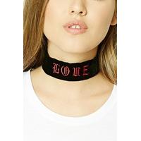 Velvet Love Graphic Choker