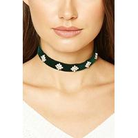 Velour Rhinestone Choker