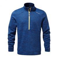 vector half zip deep blue