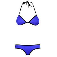 Venus queen Women\'s Halter Bikini, Solid Nylon / Spandex Fuchsia / Pink / Orange / Dark Blue / Light Blue