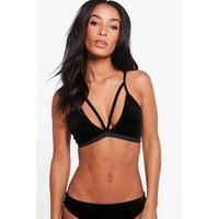 Velvet Bralet - black