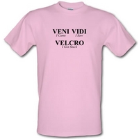 Veni Vidi Velcro male t-shirt.