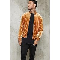 Velour Bomber Jacket