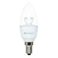 verbatim led bulb candle clear e14 45w