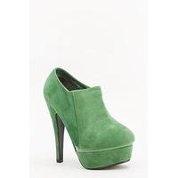 Velveteen Platform Heels