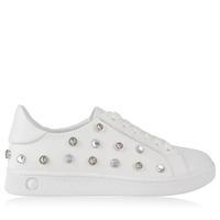 versus versace studded lion trainers