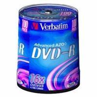 Verbatim 43549 Verbatim DVD R 100 Pack Spindle 4 7Gb