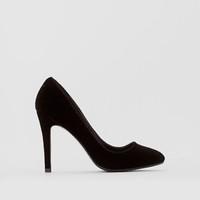 Velour Court Shoes