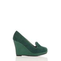 Velour Wedge Heel Shoes