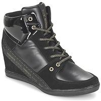 versace jeans e0vobsa2 womens shoes high top trainers in black