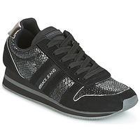 versace jeans womens shoes trainers in black