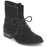 vero moda vmvera leather boot womens mid boots in black