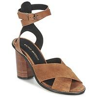 vero moda vmdina leather sandal womens sandals in brown