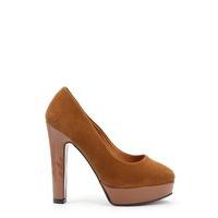 Velour & Patent PVC Platform Shoes