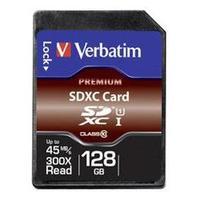 Verbatim 44025 128GB SDXC Card Class 10, UHS-I 45MB/s