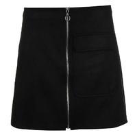 vero moda isla fake suede mini skirt