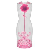 versace collection floral baroque print mini dress