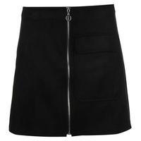 Vero Moda Isla Fake Suede Mini Skirt