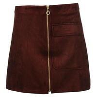 Vero Moda Isla Fake Suede Mini Skirt