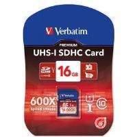 verbatim 16gb secure digital uhs i sdhc card class 10