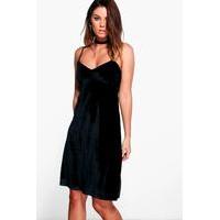 Velvet Cami Dress - black