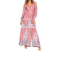 Very Split Sleeve Printed Maxi Dress