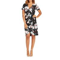 Very Printed Wrap Front Dress