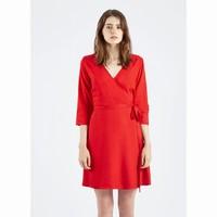 Vestido Rojo Maqi Wrap Dress