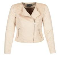 Vero Moda HANNAH women\'s Leather jacket in BEIGE